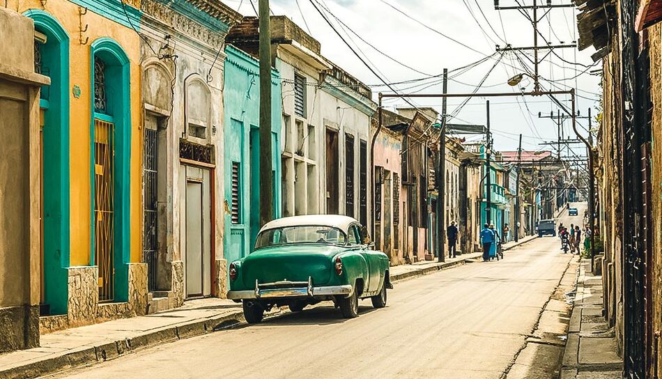 Straße in Santiago de Cuba, Kuba