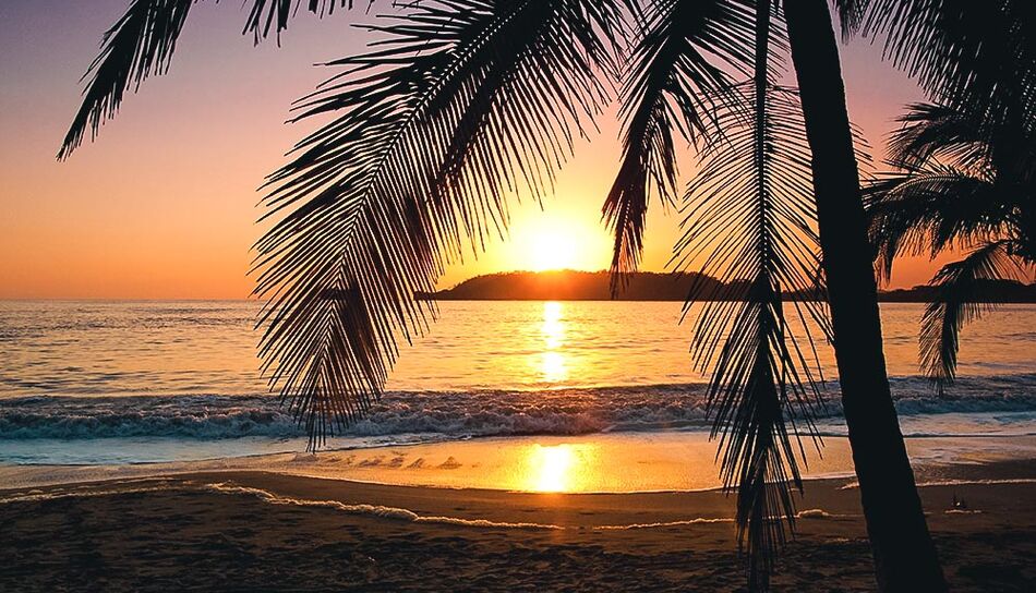 Sonnenuntergang am Playa Carrillo, Costa Rica