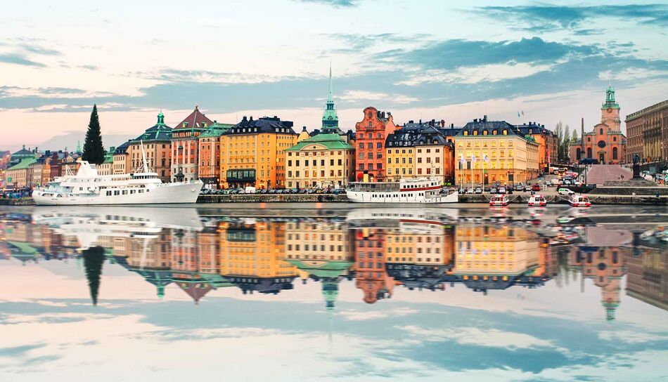 Blick auf die Altstadt von Schweden