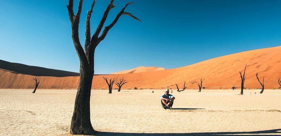 Dead Vlei in der Namib Wüste