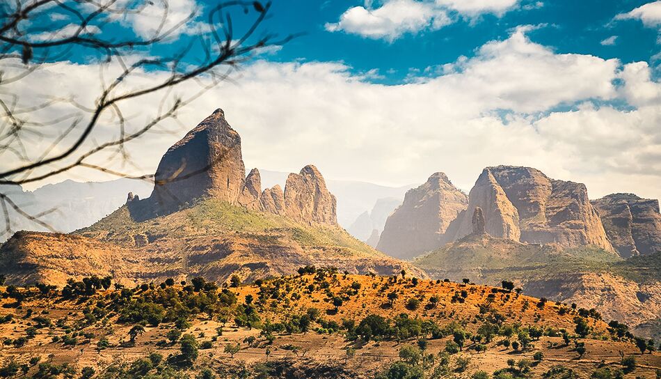 Die Semien Berge in Äthiopien
