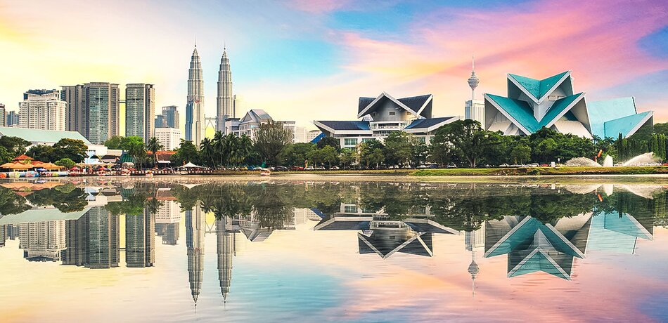 Die Skyline von Kuala Lumpur, Malaysia