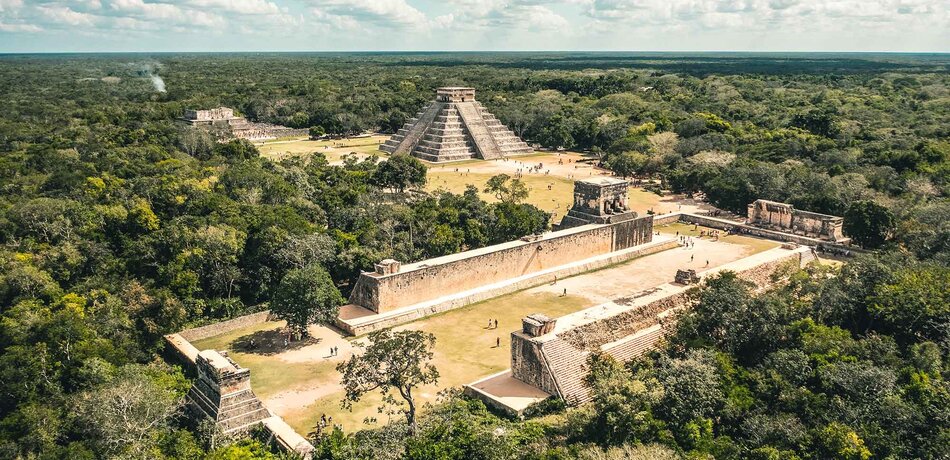 Luftbild von Chichén Itzá