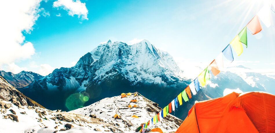 Zelt im Everest Basislager 