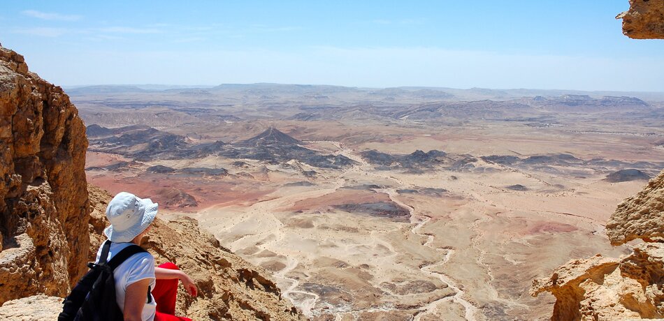 Vulkanlandschaft der Wüste Negev