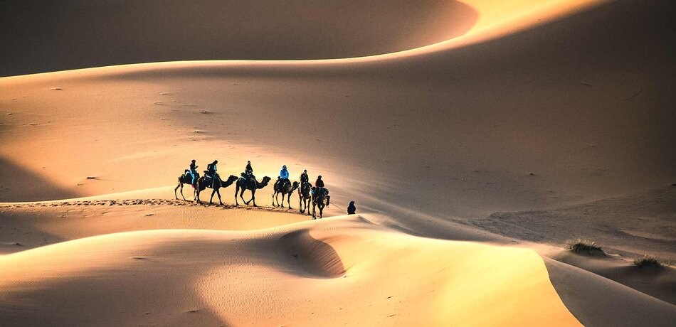 Wüstentrekking in der Sahara, Marokko