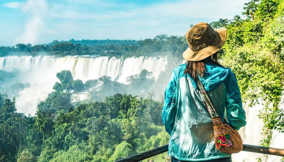 Blick auf die Iguazu Falls