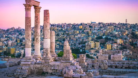 Ruinen in der Stadt Amman