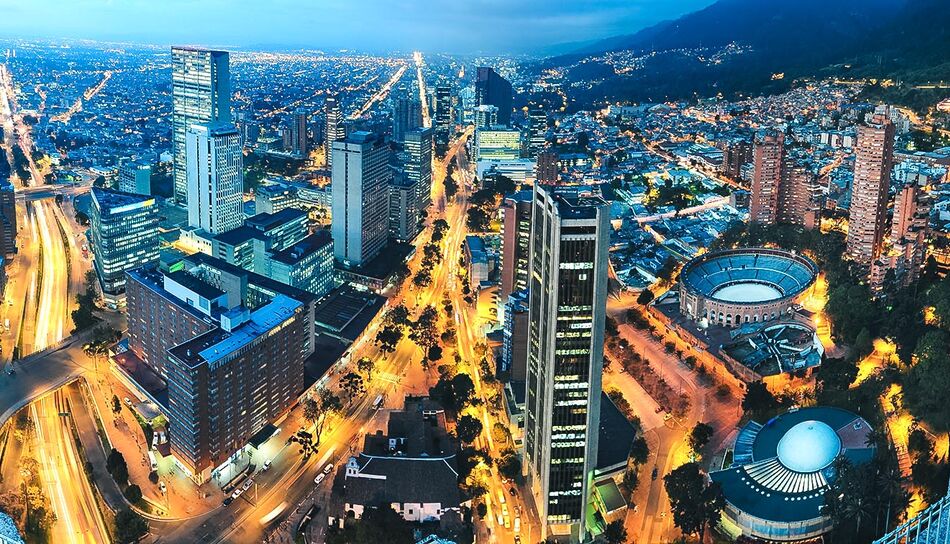 Blick auf Bogota in Kolumbien