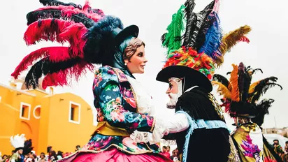 Kostüme zu Karneval in Mexiko