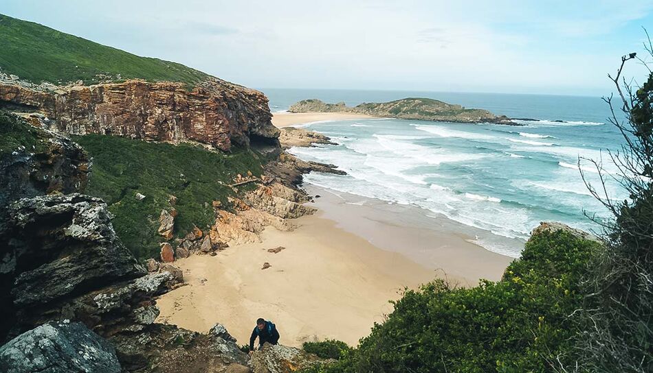 Strand im Robberg Naturreservat in Südafrika