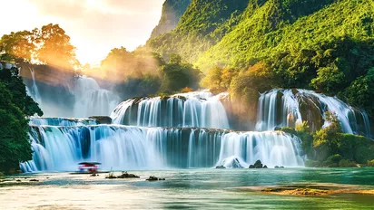 Wasserfall Ban Goic im Cao Bang Nationalpark, Vietnam