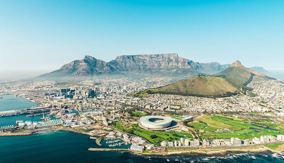 Kapstadt aus Vogelperspektive