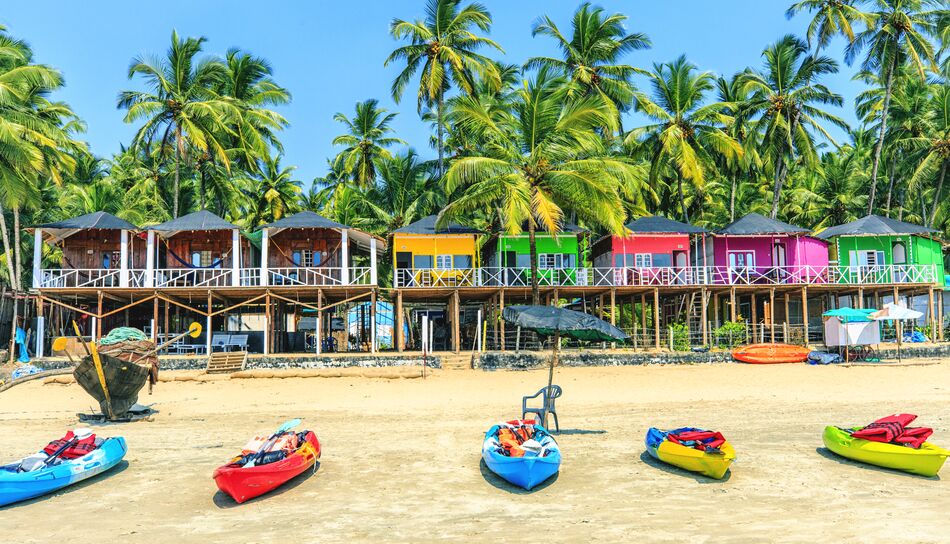 Strand in Palolem, Indien