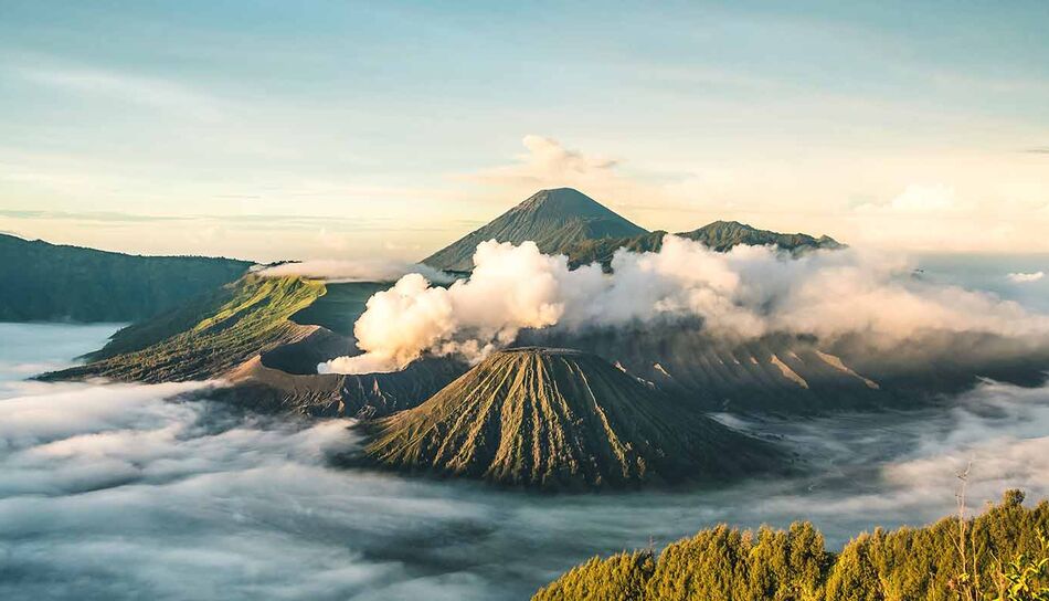Der Vulkan Bromo auf Java in Indonesien