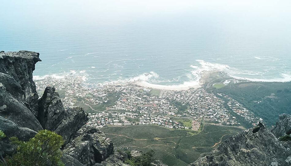 Blick auf Kapstadt vom Tafelberg