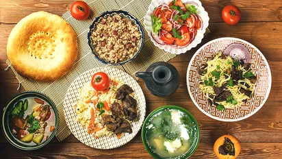 Verschiedenste Gerichte aus Tadschikistan