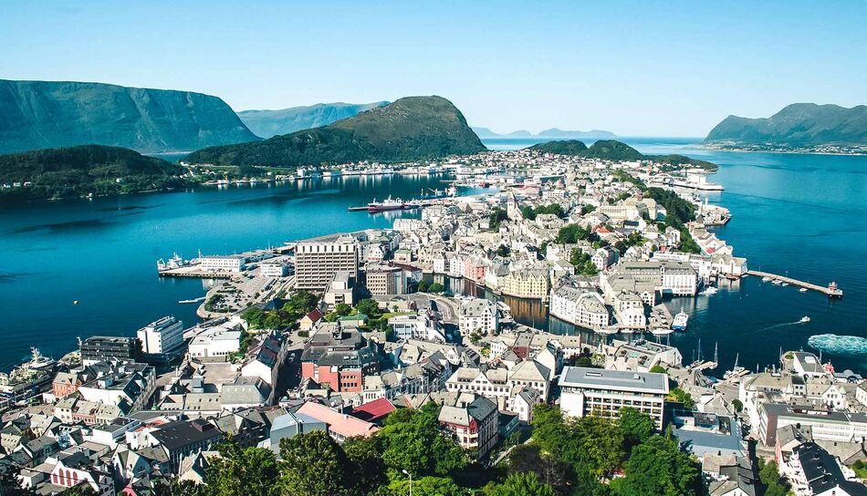 Die Stadt Stavanger in Norwegen