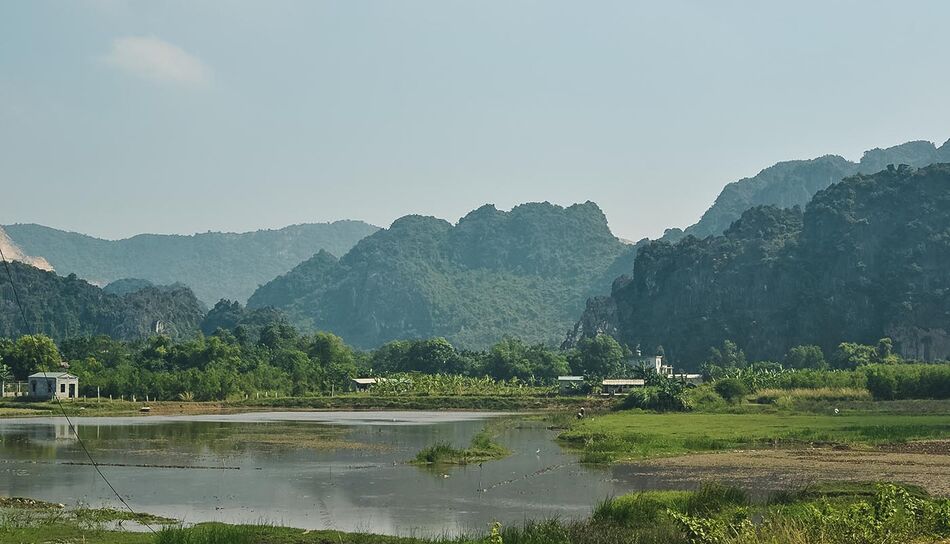 Landschaft in Ninh Binh, Vietnam