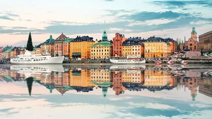 Blick auf die Altstadt von Schweden