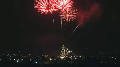 Feuerwerk in Kolumbien