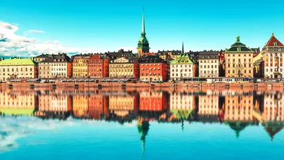 Die Stadt Stockholm in Schweden
