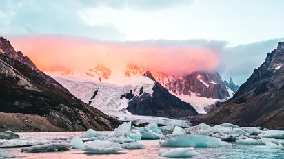 Blick auf Gletscher in El Chaltén