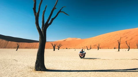 Dead Vlei in der Namib Wüste