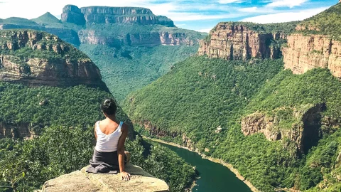 Frau im Blyde River Canyon