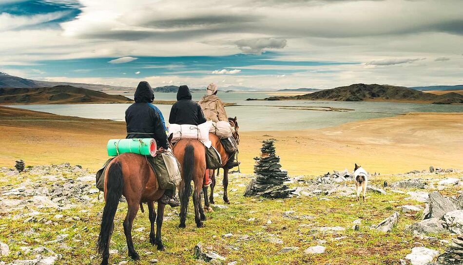 Reiten in der Mongolei