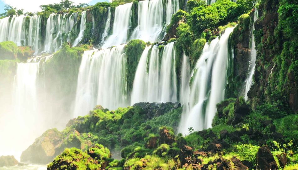 Die Iguazu Falls in Brasilien