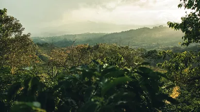 Blick auf Atenas in Costa Rica