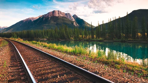 Bahnstrecke durch Ostkanada