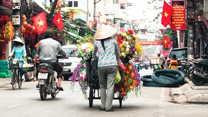 Stadtleben in Vietnam