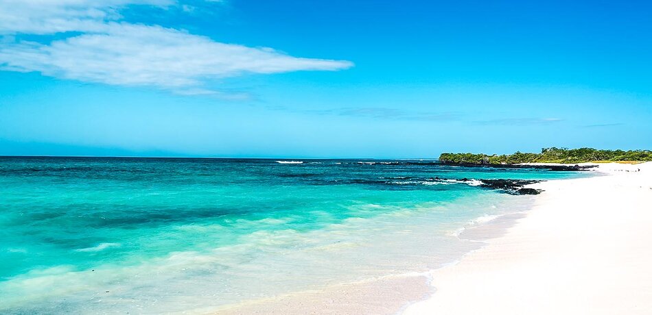 Der Bacha Beach auf Santa Cruz, Galapagosinseln, Ecuador