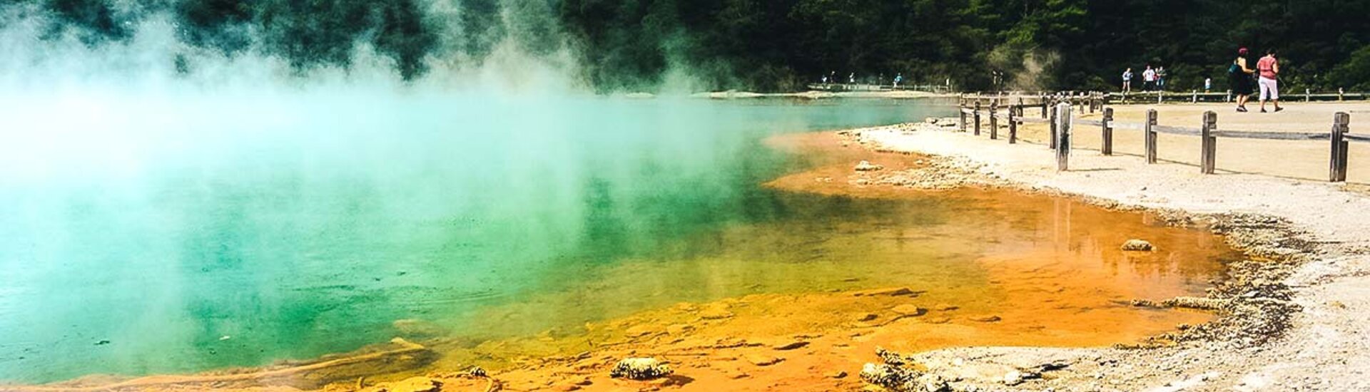 Heiße Quellen in Rotorua, Neuseeland