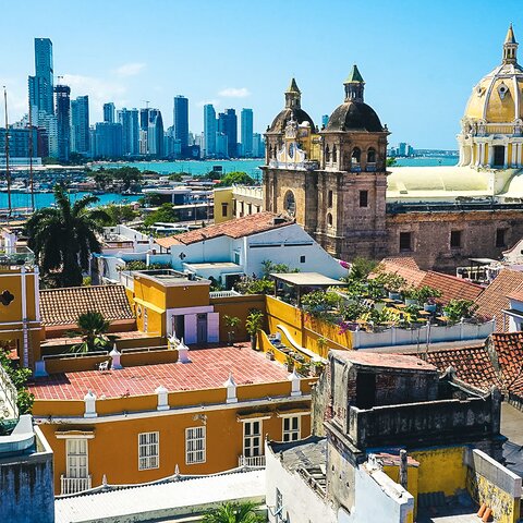 Überblick auf die Altstadt Cartagenas