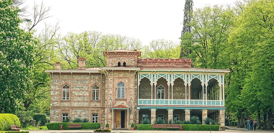 Palast am Weingut Zinandali in Georgien