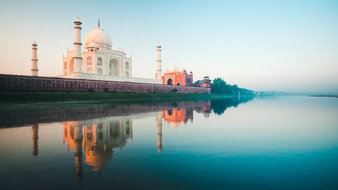 Das Taj Mahal in Agra