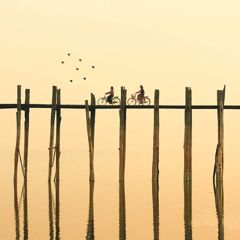 Amarapura Brücke in Myanmar
