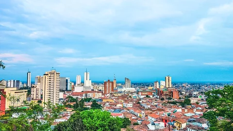 Blick auf die Stadt Cali in Kolumbien
