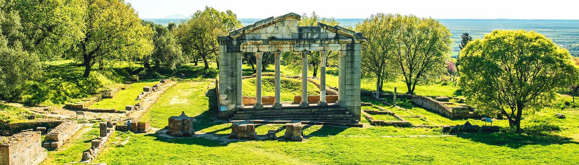 Die Tempelruinen von Apollonia