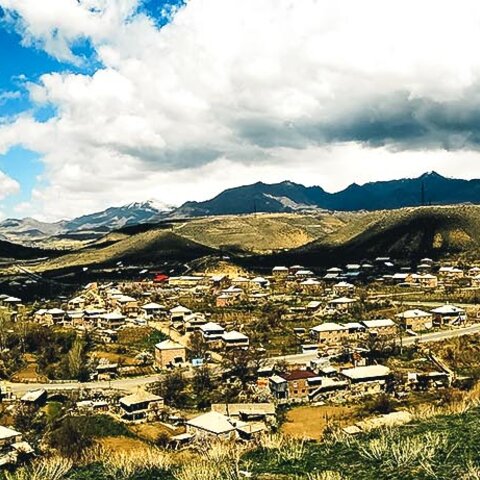 Das Dorf Areni in Armenien