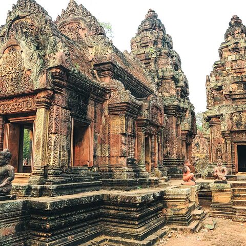 Kambodscha: Hindu Tempel in Banteay Srei