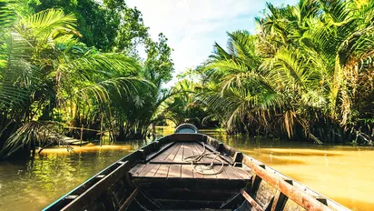 Vietnam: Unterwegs am Mekong Kanal in Ben Tre