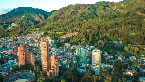 Überblick auf Bogota in Kolumbien