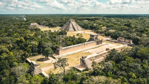 Luftbild von Chichén Itzá