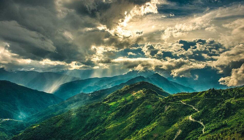 Berge im Chin Staat, Myanmar