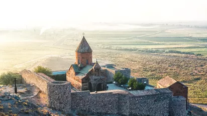 Ausblick vom Kloster Chor Virap in Armenien