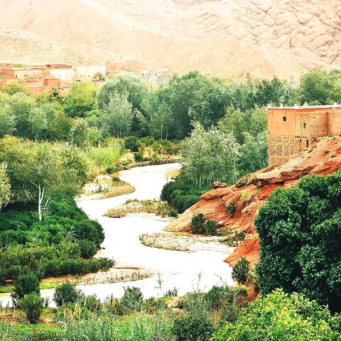 Kasbah (Schloss) im Dades Tal in Marokko